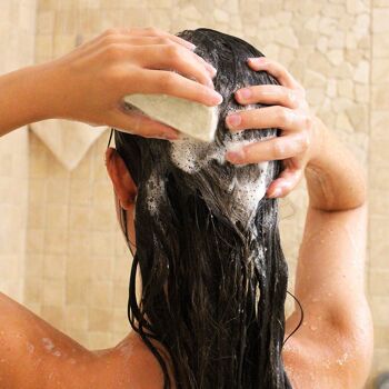 Shampoo organico solido con olio di nocciole (tutti i tipi di capelli)