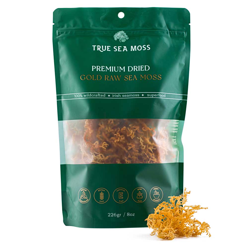 TrueSeaMoss – Mousse de Mer Dorée Séchée