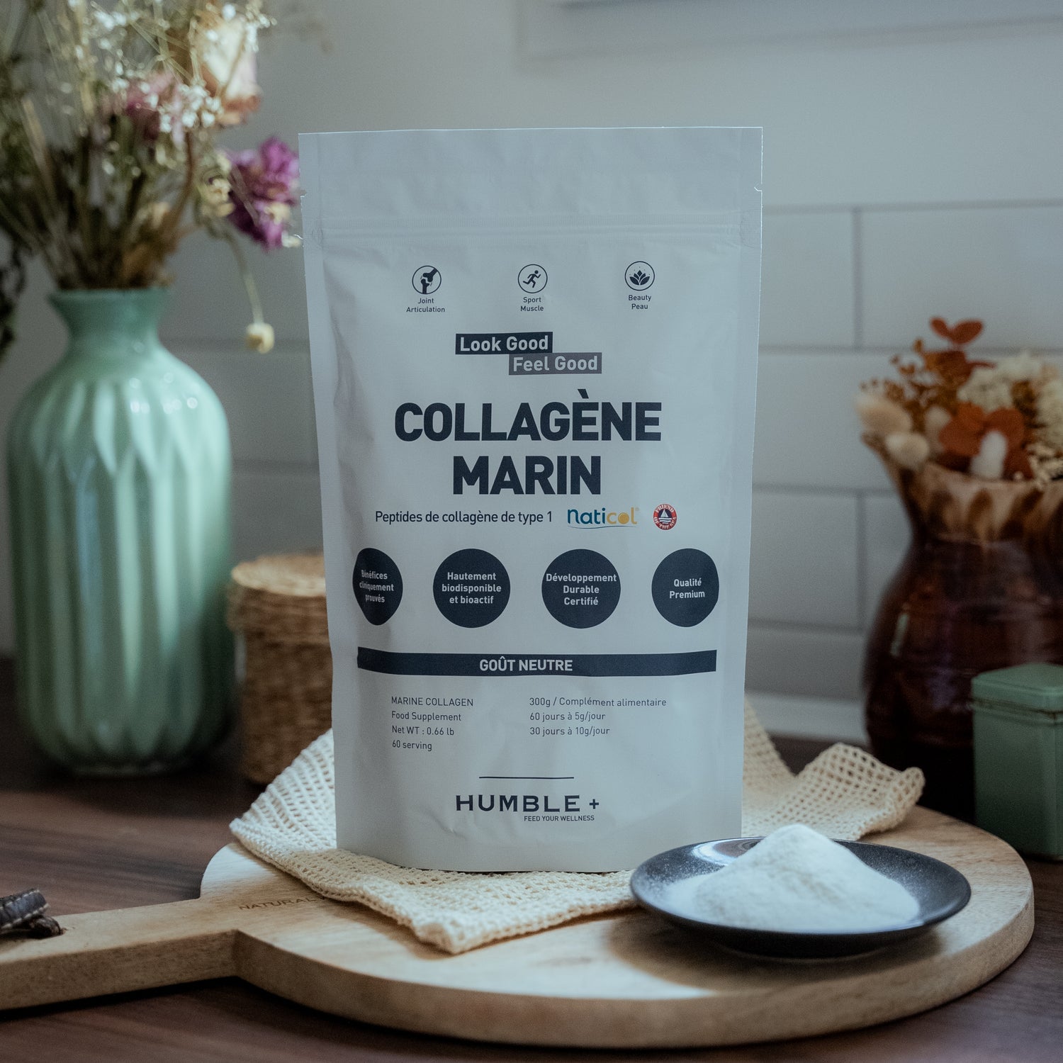 Collagene marino neutro in polvere umile+