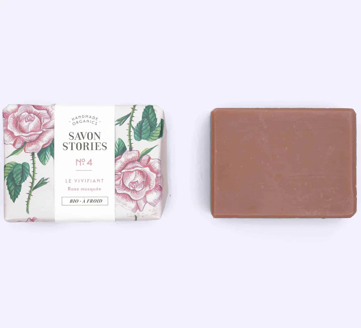 Savon Bio & Naturel à l'Argile et Rose N°4 Le Vivifiant Cadeau idéal Fête des Mères - Bewell